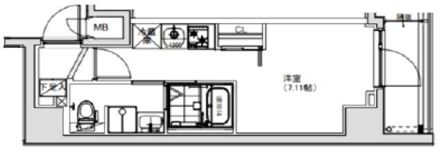 S-RESIDENCE横濱阪東橋 間取り図画像