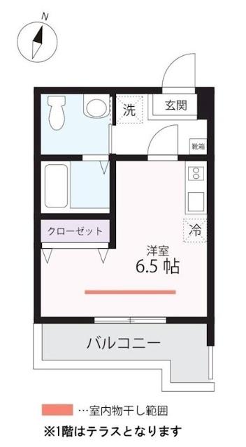 ハーミットクラブハウス根岸ⅡB号等 間取り図画像