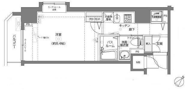 フェニックス横濱関内BAY MARKS 間取り図画像