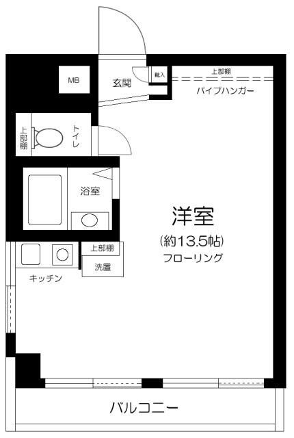 スカイコート横浜日ノ出町 間取り図画像