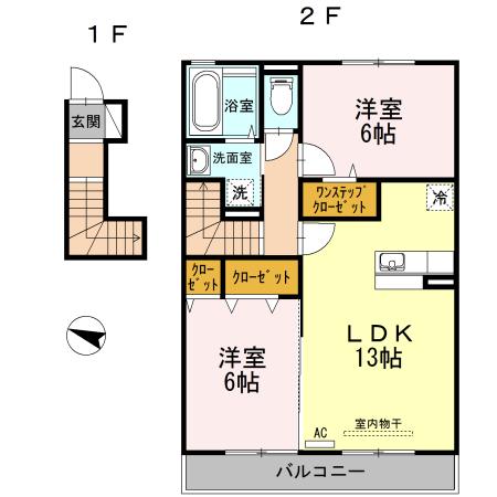 ロイヤルクレスト　Ⅲ（202） 間取り図画像