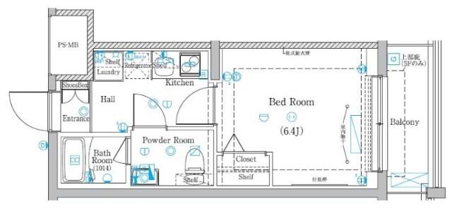 横浜市中区新山下マンション 間取り図画像