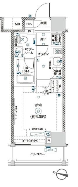 横浜市南区睦町マンション 間取り図画像