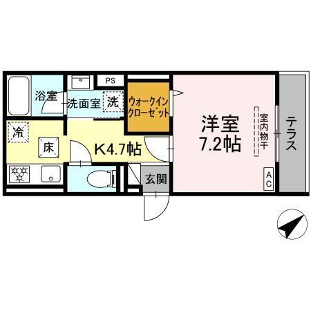 Luxe三ツ沢（103） 間取り図画像