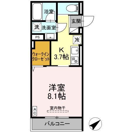 Luxe三ツ沢（302） 間取り図画像