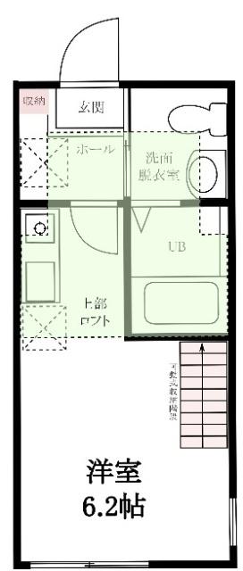 ハーミットクラブハウス石川町KANAテラス2 間取り図画像
