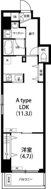 リブリ・SHARKY 間取り図画像