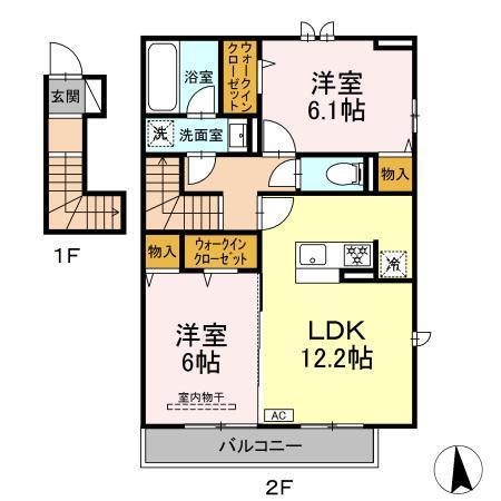 泉区上飯田町AK計画（201） 間取り図画像