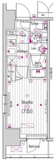 ガーラ・リバーサイド横濱南 間取り図画像