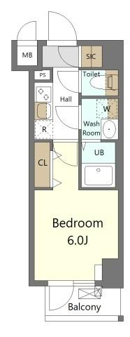 S-RESIDENCE横濱吉野町burgeon 間取り図画像
