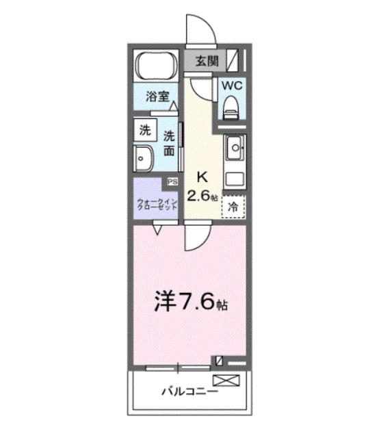 マリンコート（203） 間取り図画像