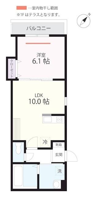 QUIET CRAB HOUSE TOGETHER 石川町(仮) 間取り図画像