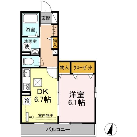 ＴＨＡＮＫＳⅡ（101） 間取り図画像