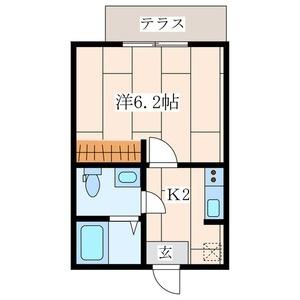 横浜市南区六ツ川アパート 間取り図画像