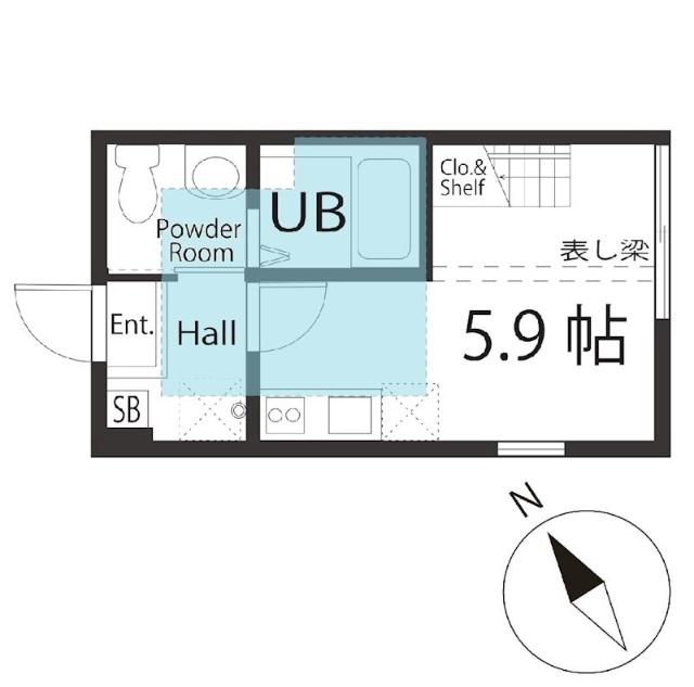 横浜市南区永田北アパート 間取り図画像