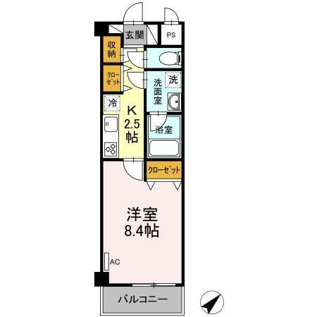 charcoal（503） 間取り図画像
