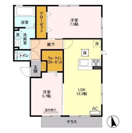 GFスクエア（102） 間取り図画像