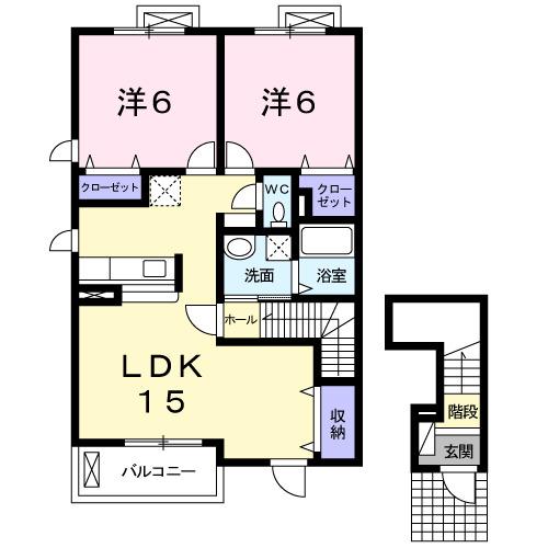 エスタシオンⅢ（201） 間取り図画像