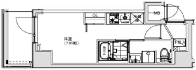 S-RESIDENCE横濱阪東橋 間取り図画像