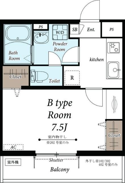 ヴィラ磯子 間取り図画像
