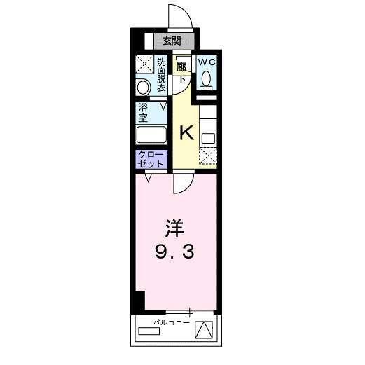 横浜市磯子区磯子マンション 間取り図画像