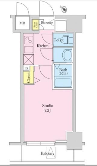 グランドガーラ横濱万世町（1005） 間取り図画像