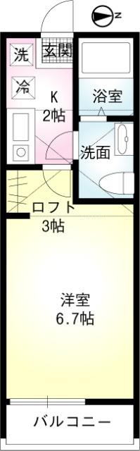 FBハウス杉田（202） 間取り図画像