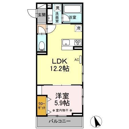 ウェルデンス戸塚　Ｂ（301） 間取り図画像