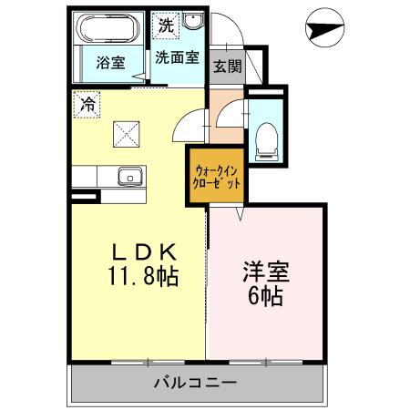 メゾンファミールⅡ（102） 間取り図画像