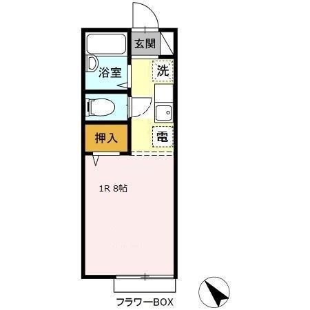 たかおか荘（0202） 間取り図画像