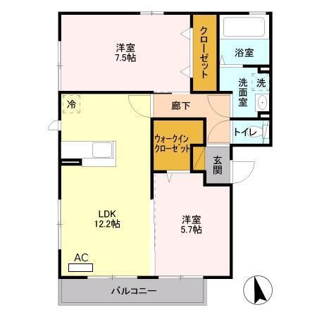 GFスクエア（201） 間取り図画像