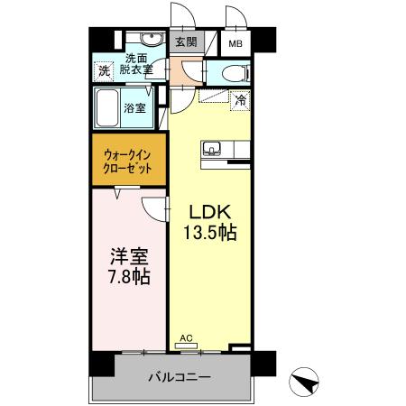 ＰＬＡＺＡ池尻１（205） 間取り図画像
