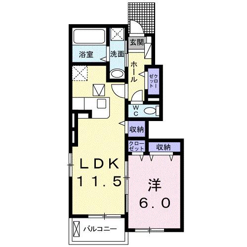 グレイスヒルズ　Ⅴ（103） 間取り図画像