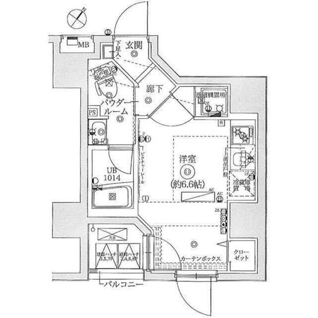 レーヴ横浜蒔田フェルクルール 間取り図画像