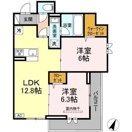 シャルマン日吉本町（201） 間取り図画像