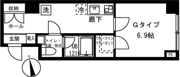 リバージュ弘明寺 間取り図画像