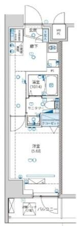 横浜市南区中村町マンション 間取り図画像