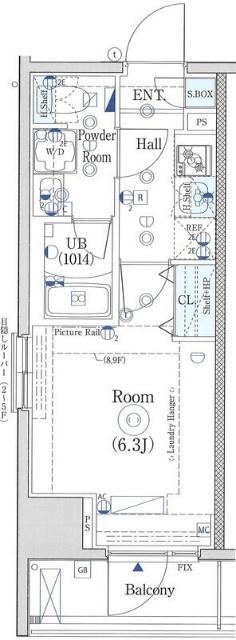 エストゥルース横濱吉野町 間取り図画像