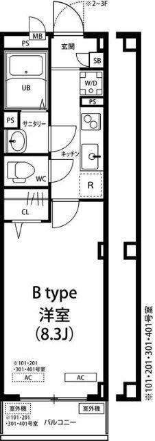 横浜市磯子区磯子マンション 間取り図画像