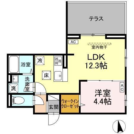 D'Bless横濱岸根公園Ⅱ（101） 間取り図画像