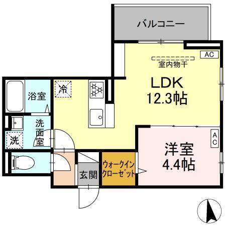 D'Bless横濱岸根公園Ⅱ（301） 間取り図画像