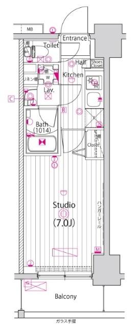 ガーラ・リバースクエア横濱南 間取り図画像