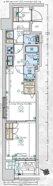 GENOVIA阪東橋Ⅱskygarden 間取り図画像