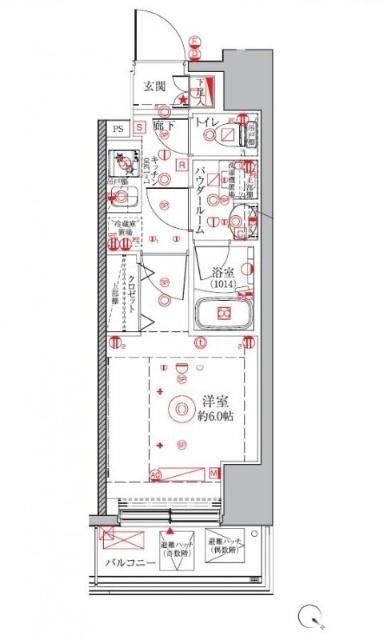 クレイシアIDZ横浜桜木町 間取り図画像