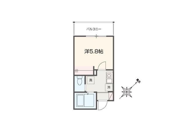 MELLAS黄金町 間取り図画像
