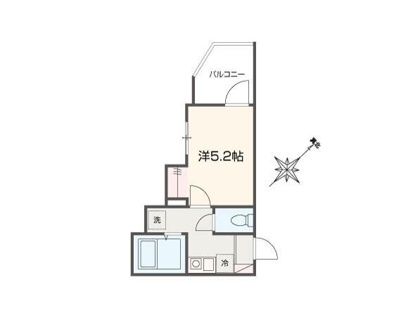 MELLAS黄金町 間取り図画像