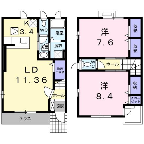 ニュークレストール　ミョーギ（101） 間取り図画像
