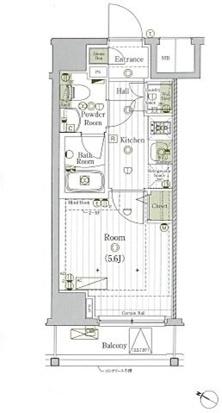 横浜市南区永楽町マンション 間取り図画像