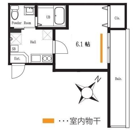 ハーミットクラブハウス根岸Ⅳ 間取り図画像