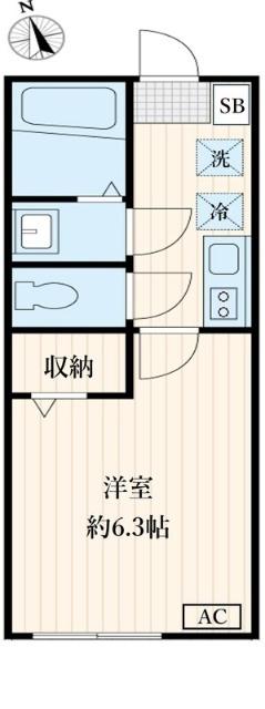 フラワーヒルズ弘明寺 間取り図画像